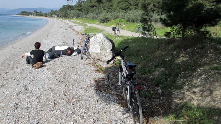 Εύβοια Γιάλτρα Αιδηψός Βρυνιώτης ποδήλατο φάρος Βασιλίνας