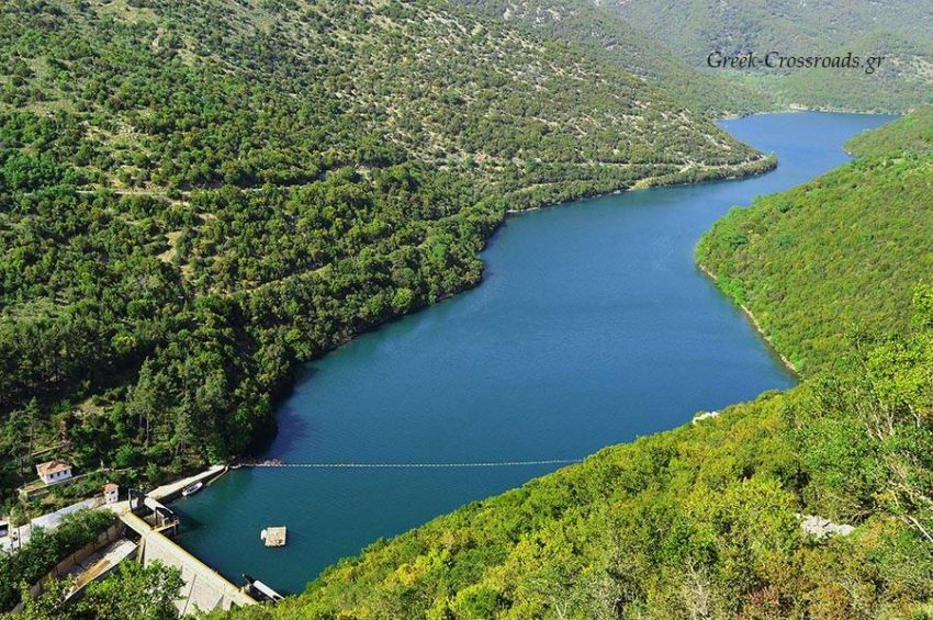 Ladonas river and lake